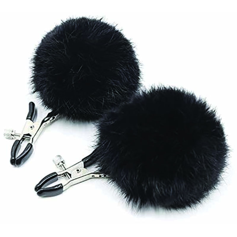 Sexy AF Clamp Couture Puff Balls - Black